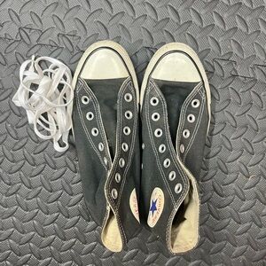 Converse Black and White Slip-On Sneakers